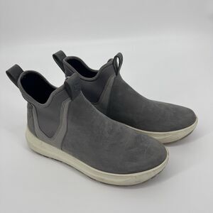 Ecco Grey Leather GORE-TEX Waterproof Solice Chelsea Boots Women's Size 10